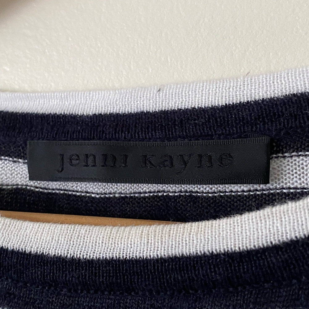Jenni Kayne Black White Stripe Linen Shirt XS - Picture 3 of 6